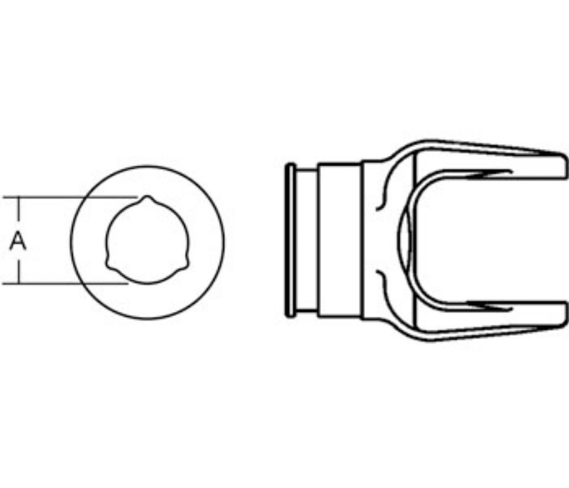 Inner Tube Yoke Size 2 for Ford 278649 131534 157 158 169