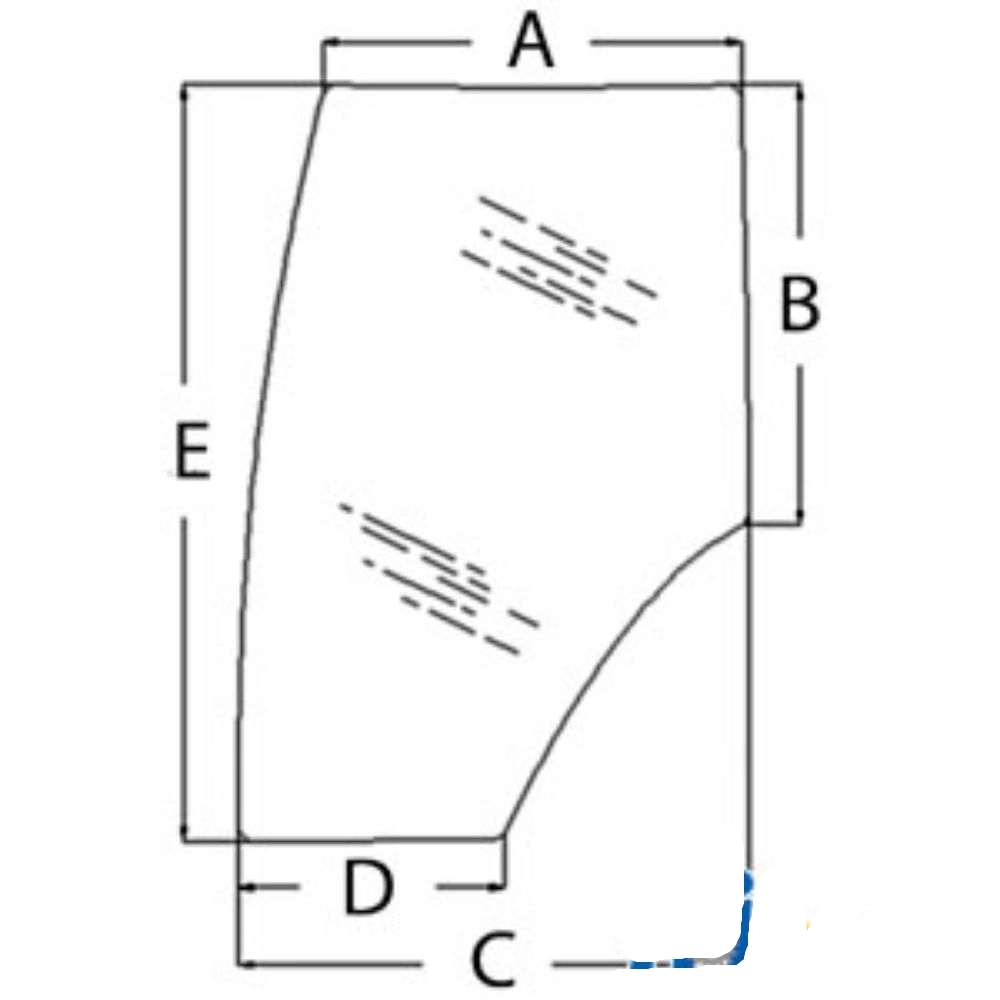 Cab Door Window for Ford Case-IH 344730A2 344730A2 MAGNUM 180 MAGNUM 190 MAGNUM 200 MAGNUM 210 MAGNUM 215 MAGNUM 220 MAGNUM 225 MAGNUM 235 MAGNUM 240 MAGNUM 250 M