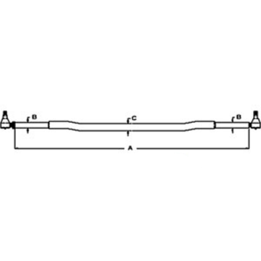 Tie Rod Assembly for Ford 5168933 5168933 TL100 TL70 TL80 TL90 TL90A TS100 TS110 TS115 TS90 5640 6635 6640 7635 7740 7740O 7840 7840O 8240 8340