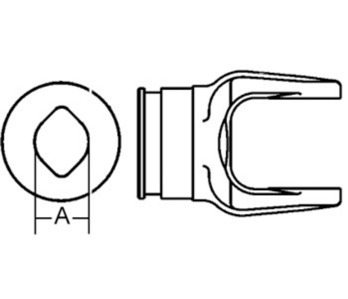 Outer Tube Yoke for Ford 556927 556927 254 255 156 162 163
