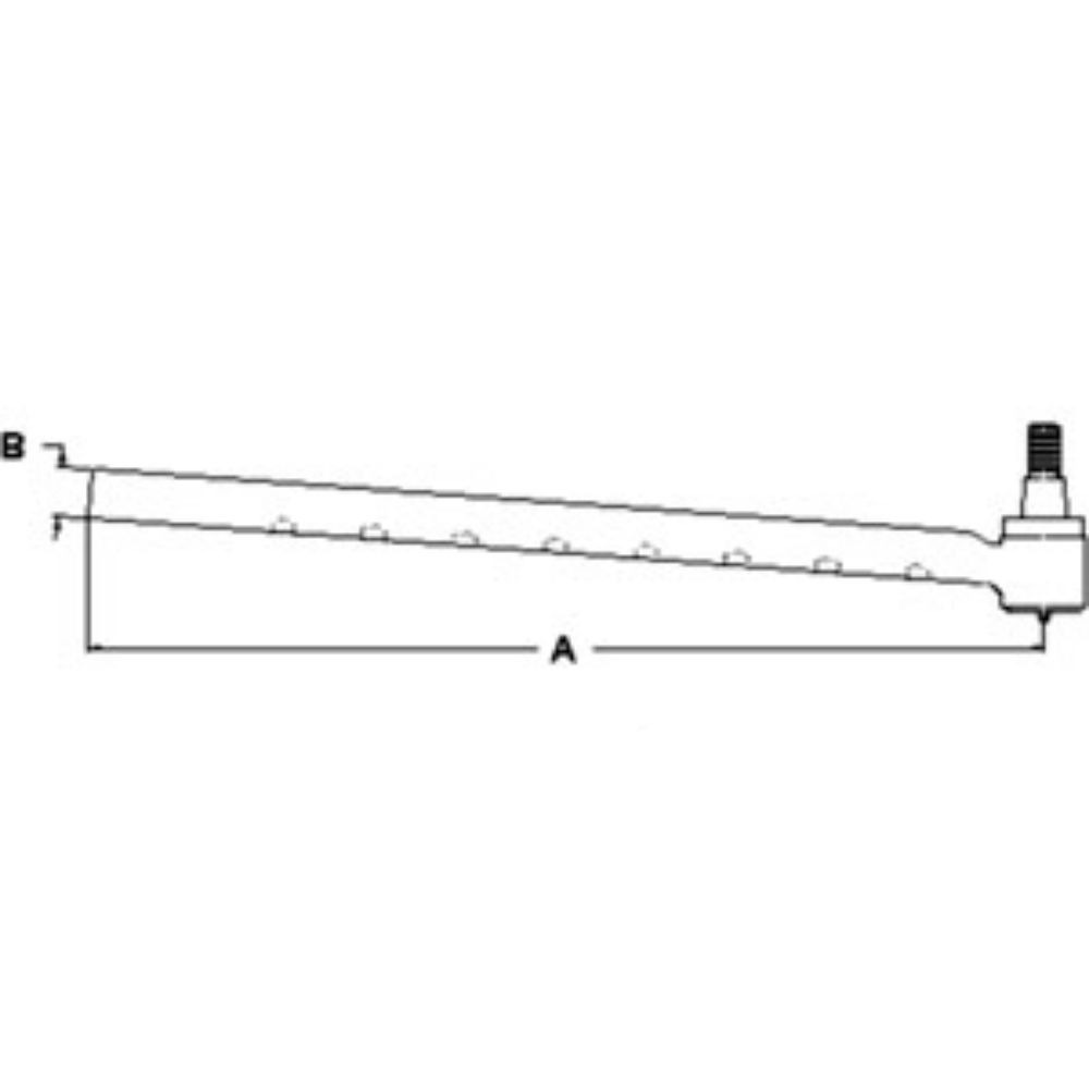 Tie Rod Long for Ford Case-IH 81864106 E9NN3278AA MXU100 MXU110 MXU115 MXU125 MXU130 MXU135 TS100 TS110 TS80 TS90 5640 6640 7740 7740O 7840 7840O 8240 8340