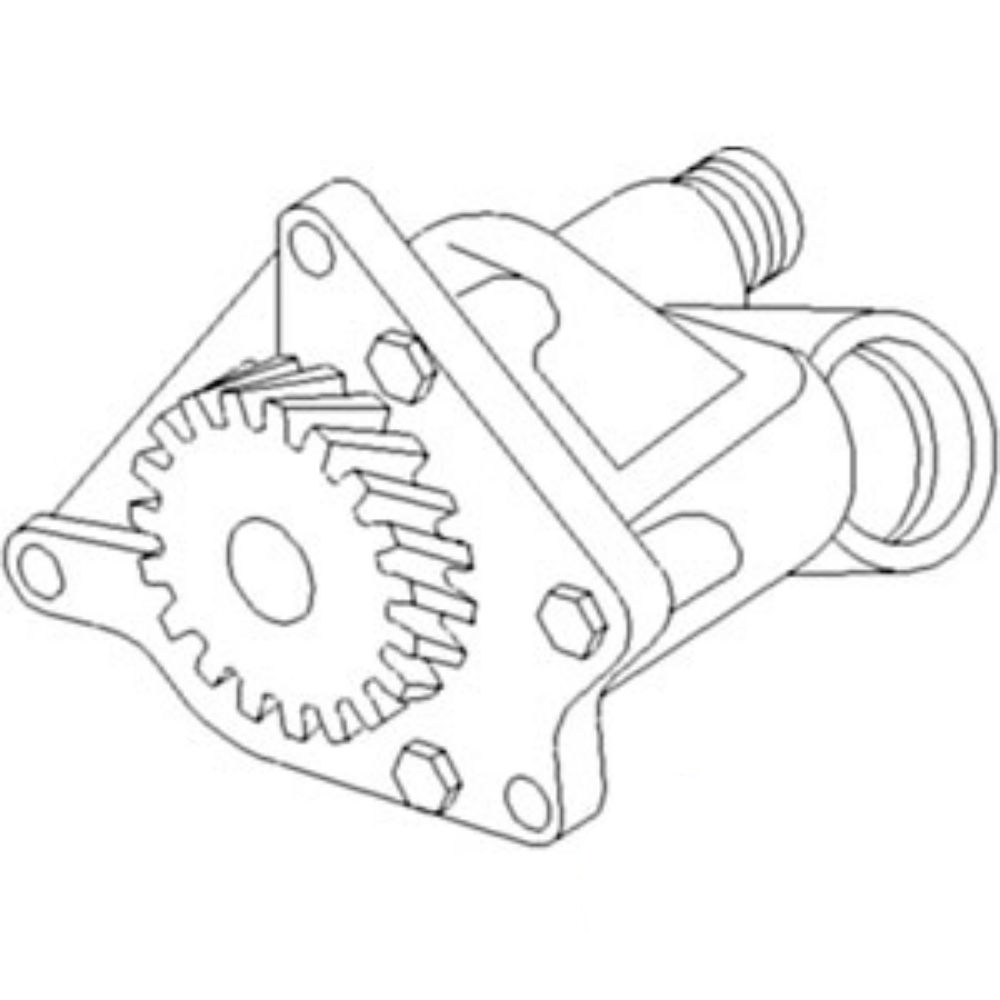 Pump Engine Oil for Ford Case-IH 81868538 E9NN6600BA MXM120 MXM130 MXM140 MXM155 MXM175 MXM190 1089 1095 TR87 TR88 TR89 TR97 TR98 TR99 TX36 TX66 HW340 HW345 HW365 T