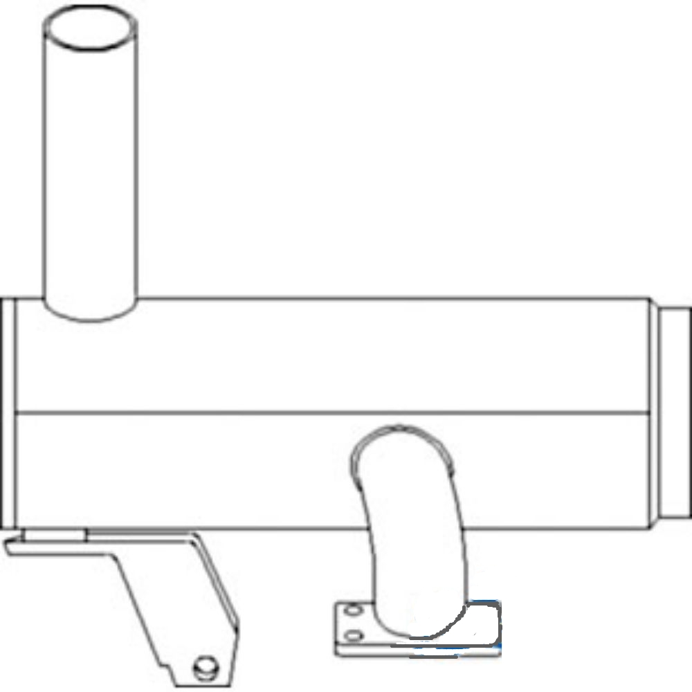 Muffler for Ford 82009292 E9NN5230CA 5640 6640 6640O 7740