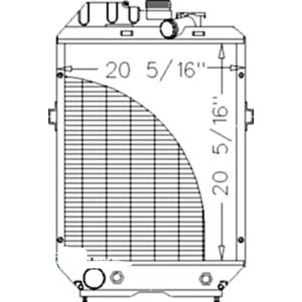 Radiator for Ford 82015103 211001 TS100 TS110 TS90 5640 6640 7740