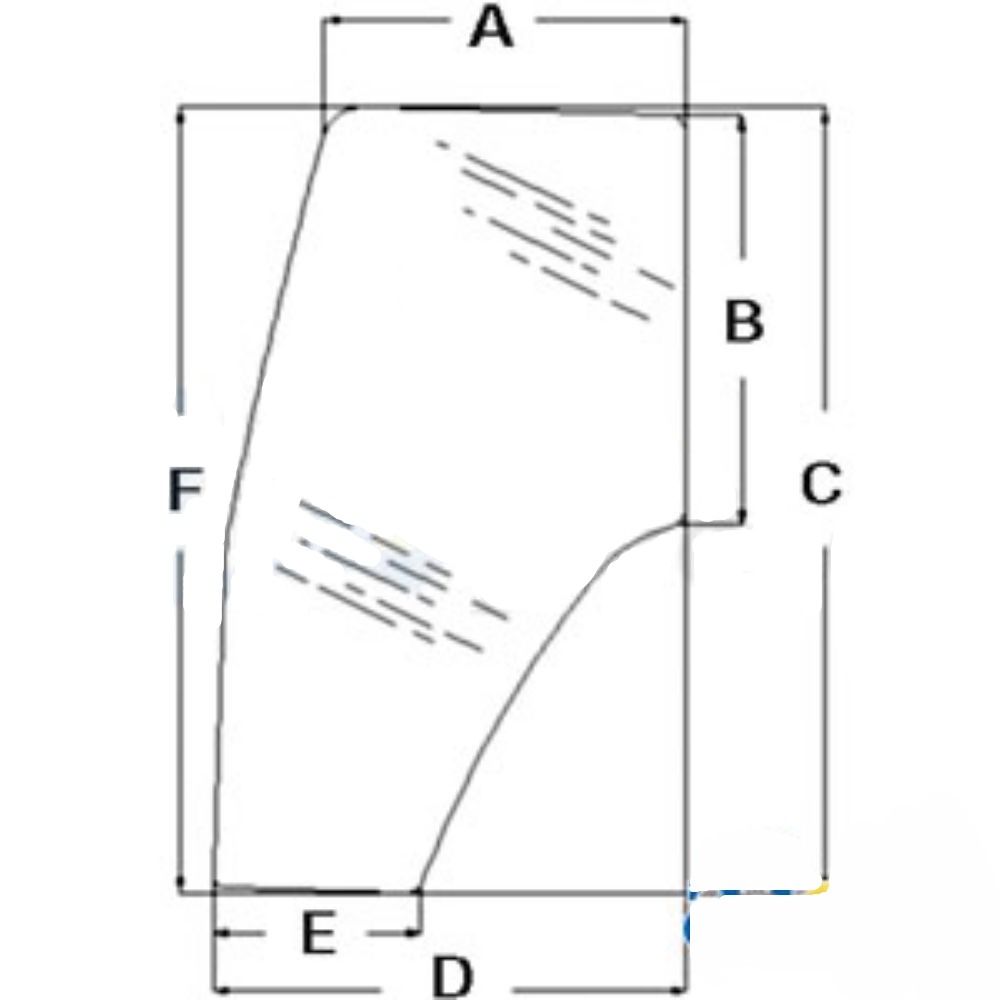 Cab Door Window Lh for Ford Case-IH 82036001 AM82036001 JX100U JX1080U JX1090U JX1100U JX70U JX80U JX90U MXM120 MXM130 MXM140 MXM155 MXM175 MXM190 TL100 TL100 TL100A T