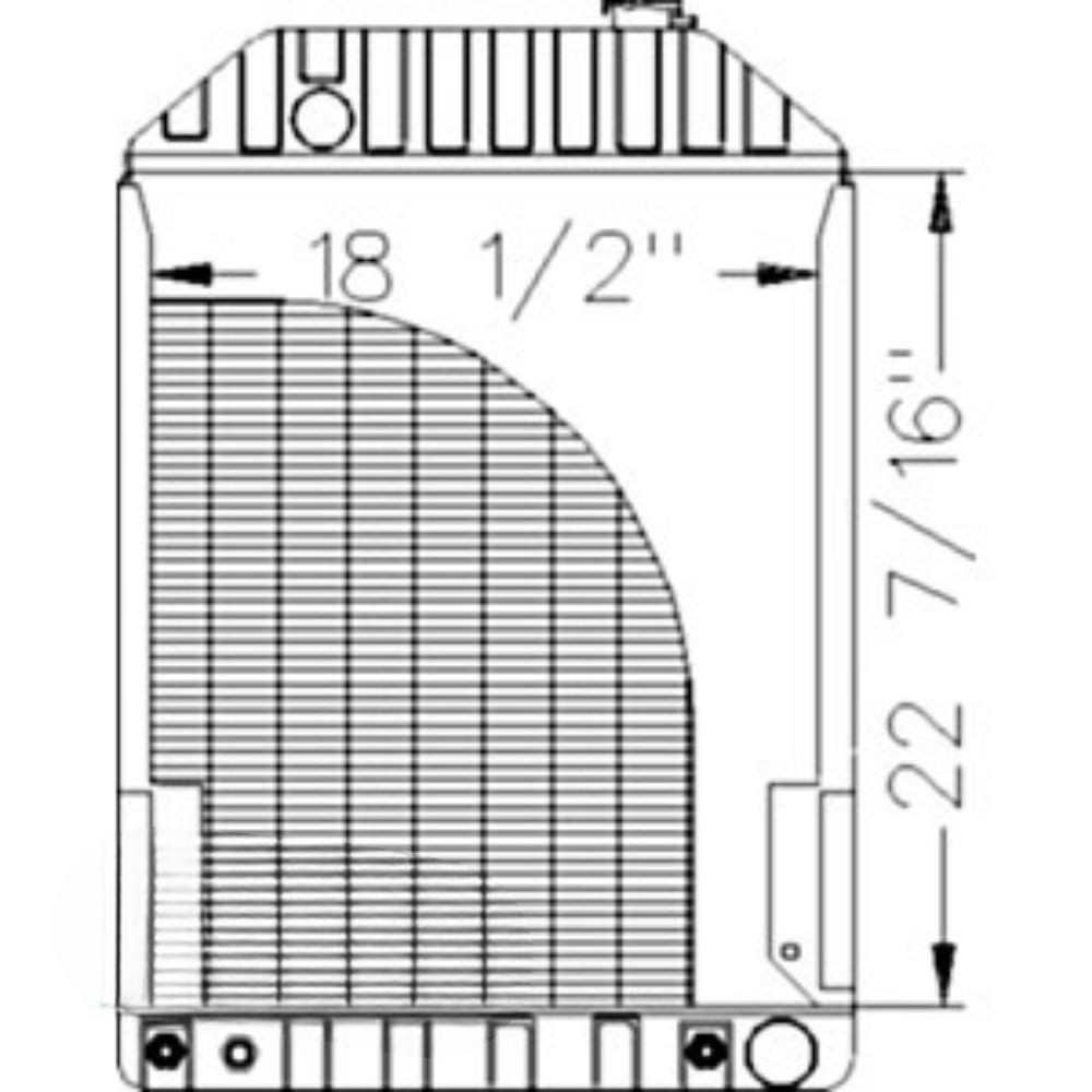Radiator for Ford 82980245 AR2119 7810S