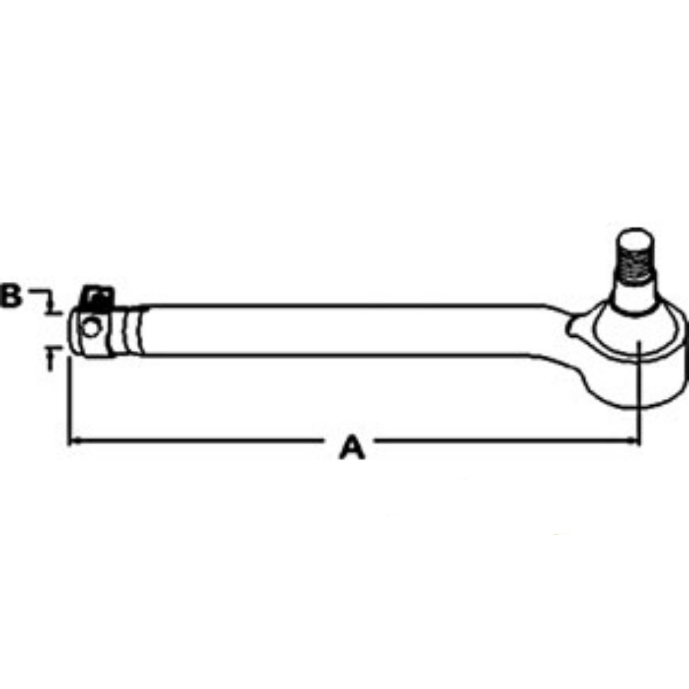 Tie Rod for Ford 83984962 HFP0501206190 5110 5610 5610 5900 6410 6610 6610 6610O 6710 6810 7410 7610 7610 7610O 7710