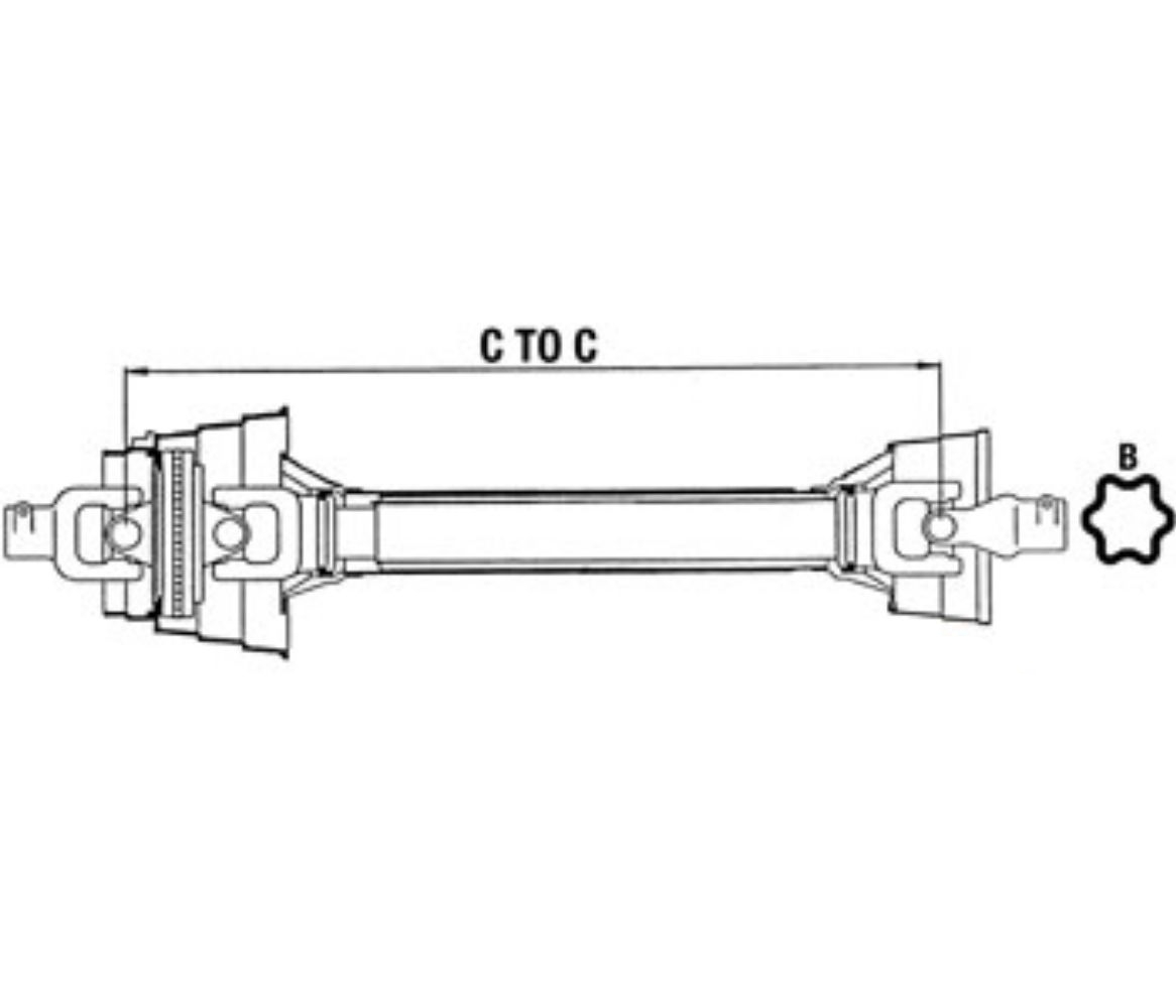 Complete 80° Cv Driveline for Ford, Case-IH 84607936 84607936 LBX331P LBX331R LBX331S BB940P BB940R BB940S 590 590C