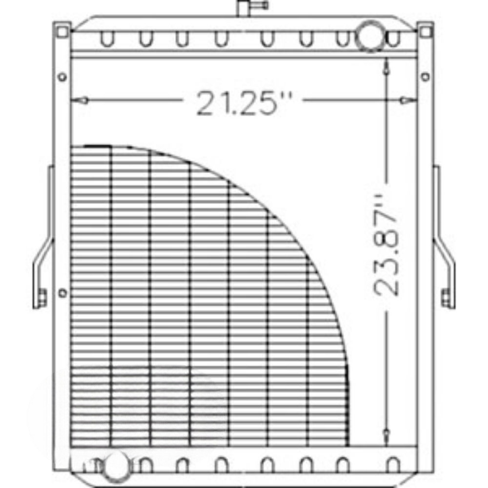 Radiator for Ford 85802859 AR2832 LB75 LB75CP 555E 575E 655E 675E