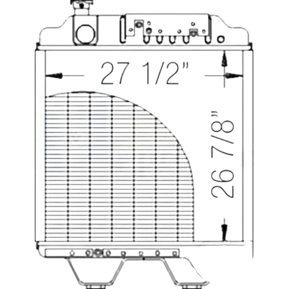 Radiator for Ford 86013263 211032 G190 8670 8670A 8770 8770A 8870 8870A 8970 8970A