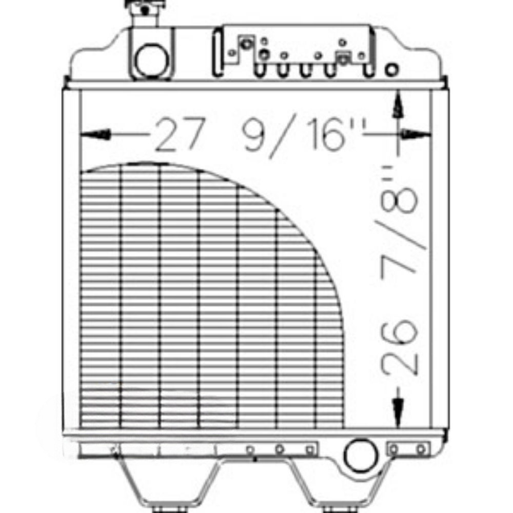 Radiator for Ford 86013264 211031 G170 8670 8670A 8770 8770A 8870 8870A 8970 8970A