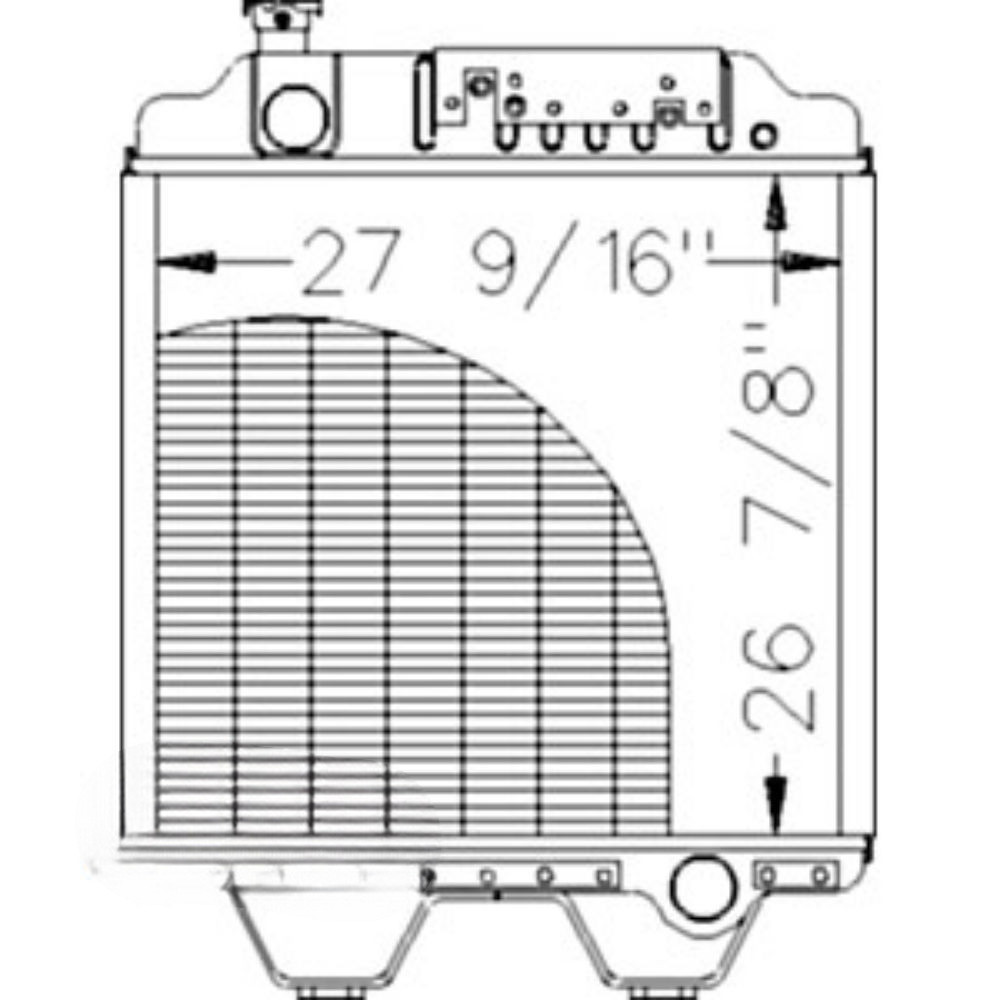 Radiator for Ford 86013980 211033 G210 G240 8670 8670A 8770 8770A 8870 8870A 8970 8970A