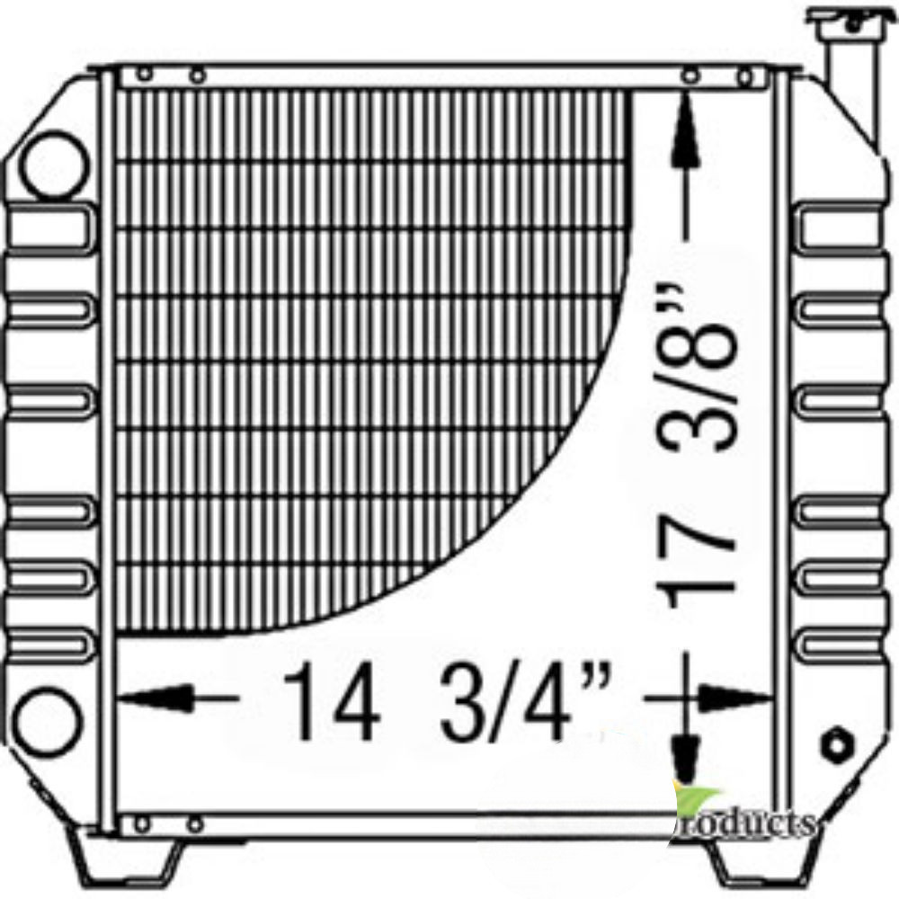 Radiator for Ford 86401465 R7564 DX35 DX40 D35 D40 D35 D40 TC35 TC35A TC35D TC35DA TC40 TC40A TC40D TC40DA