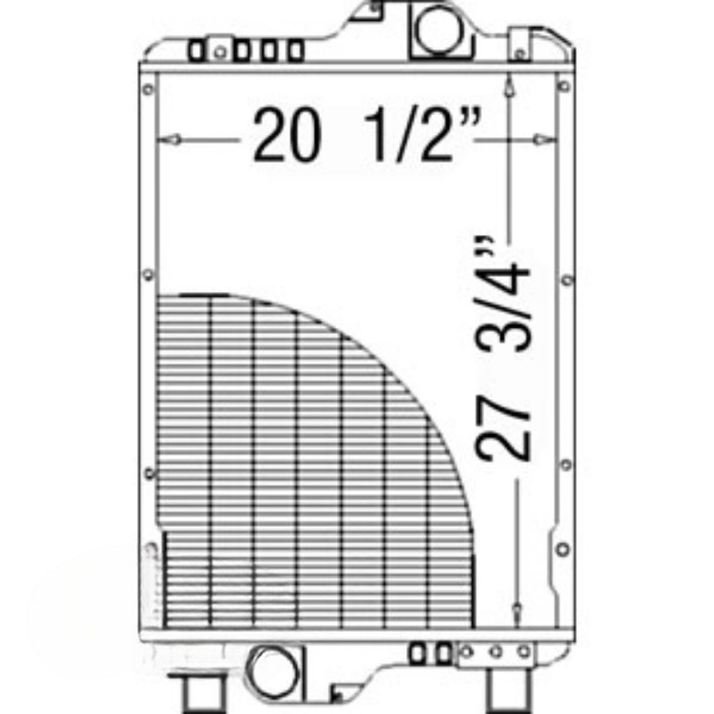 Radiator for Ford 87352193 211056 MXM175 MXM190 TM175 TM190