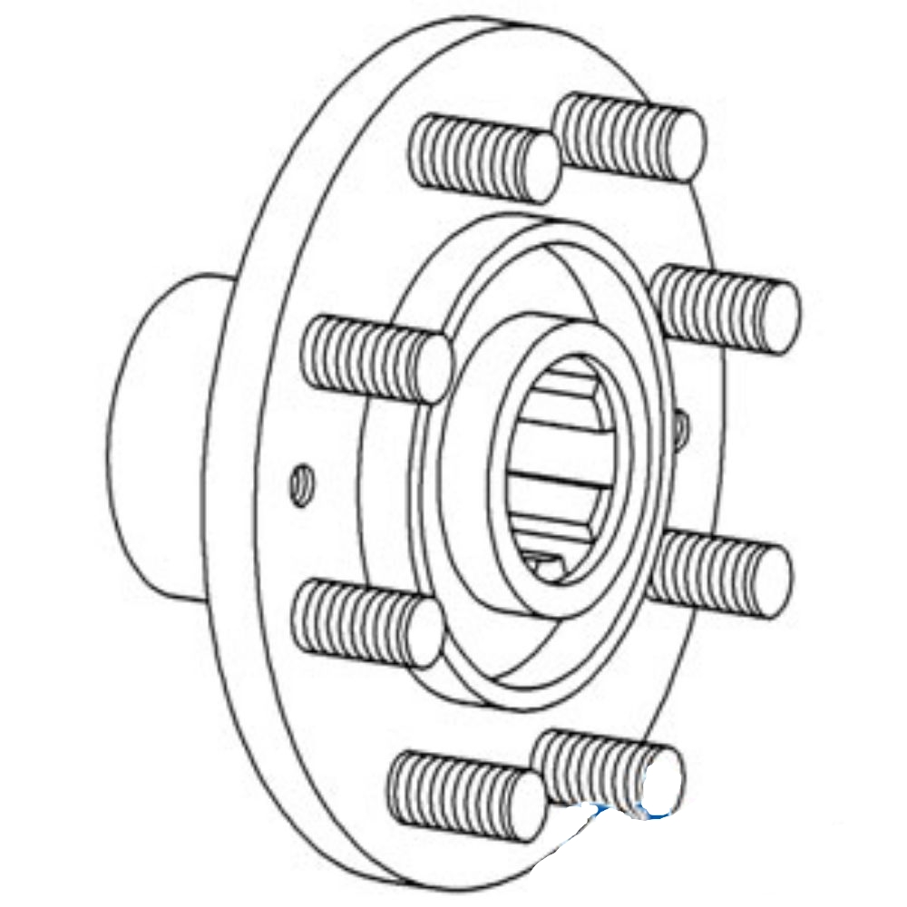 Hub Rear Axle for Ford 8N1171 AM8N1171 NAA NAB 541 8N