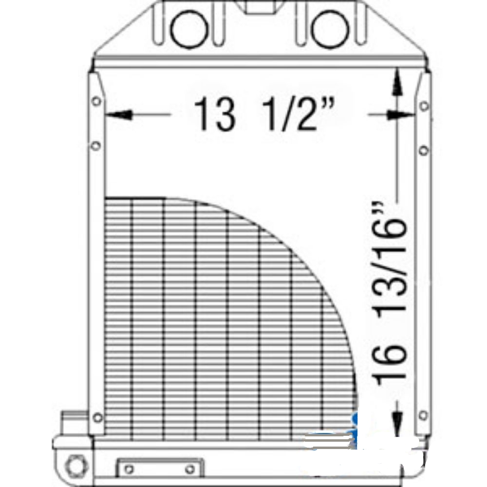 Radiator for Ford 959E8005 S.67949 SUPER DEXTA