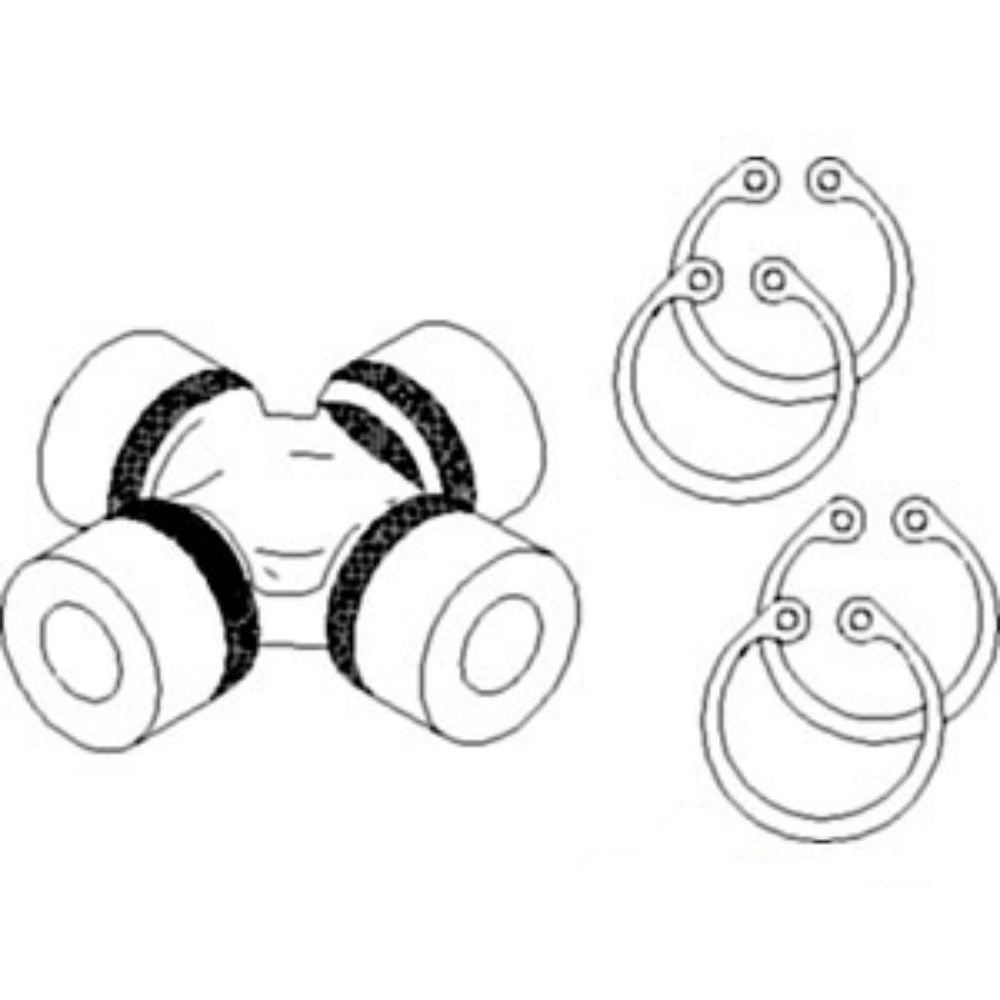 Cross & Bearing Kit 27X71 for Ford Case-IH McCormick 9968059 CAR40825 480F 580K 580SK 480FLL 570LXT 570LXT II 570MXT 580G 580L 580L II 580M 580SL 580SM 580SM PLUS II 584E 585E 585G