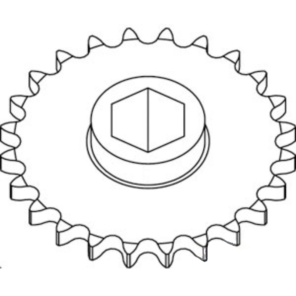 Sprocket 24 T for John Deere AE54301 AFH205816 446 447 448 449 456 457 458 458S 459 459E 466 467 468 468S 469 469 469 546 547 556 557 558 559 559 566 567 568