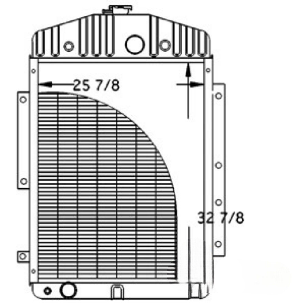 Radiator for John Deere AH124728 AH120373 7700 7720 7722 7722 HILLSIDE 8820