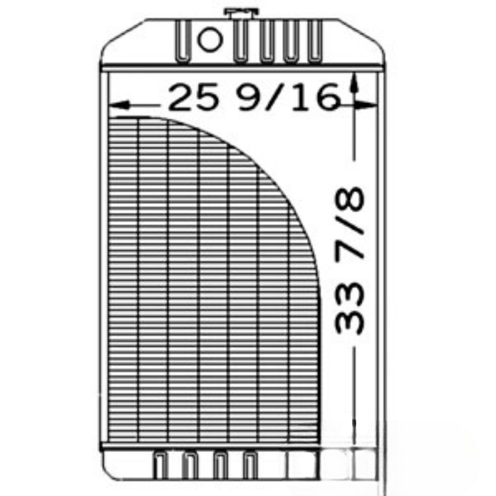 Radiator for John Deere AH138940 AH138940 CTS 1450CWS 1550CWS 9400 9410 9450 9500 9500SH 9510 9510SH 9550 9550SH 9600 9650 CTS 9976 9986