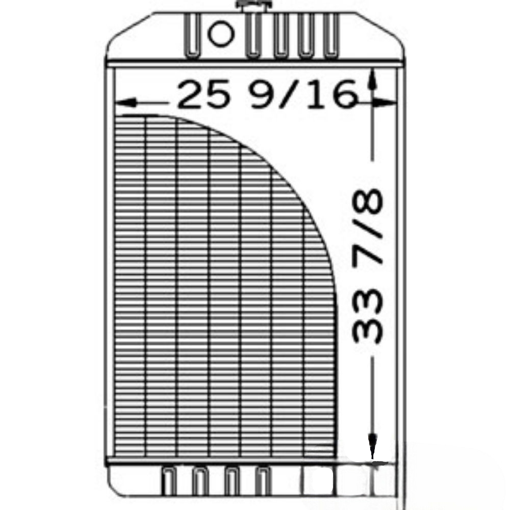 Radiator for John Deere AH169362 AH128257 9400 9500 9500SH 9550 9550SH 9600 9600 9610 9650 9650CTS