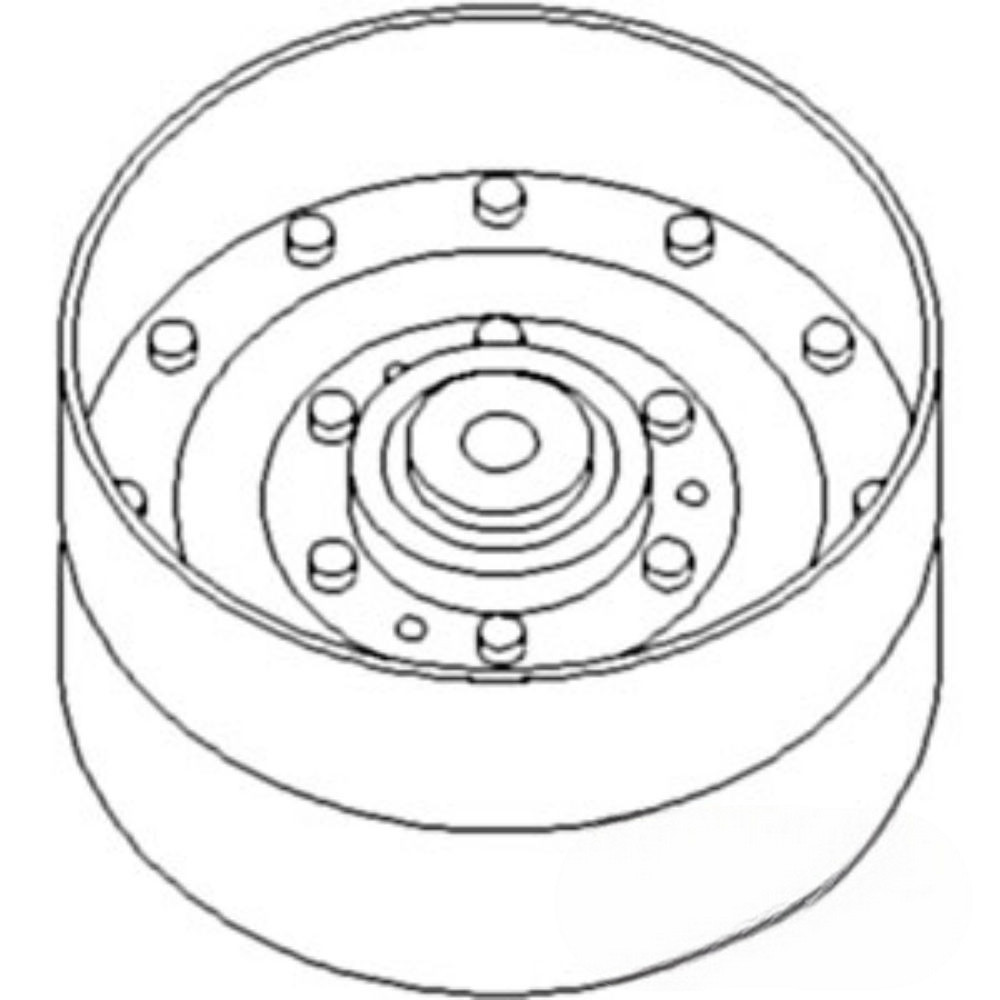 Idler Pulleyflat Flanged for John Deere AH93318 AH87119 CTS CTS II C670 6600 6602 6620 6622 7700 7701 7720 7721 8820 9400 9410 9450 9500 9500SH 9501 9510 9510SH 9550 9