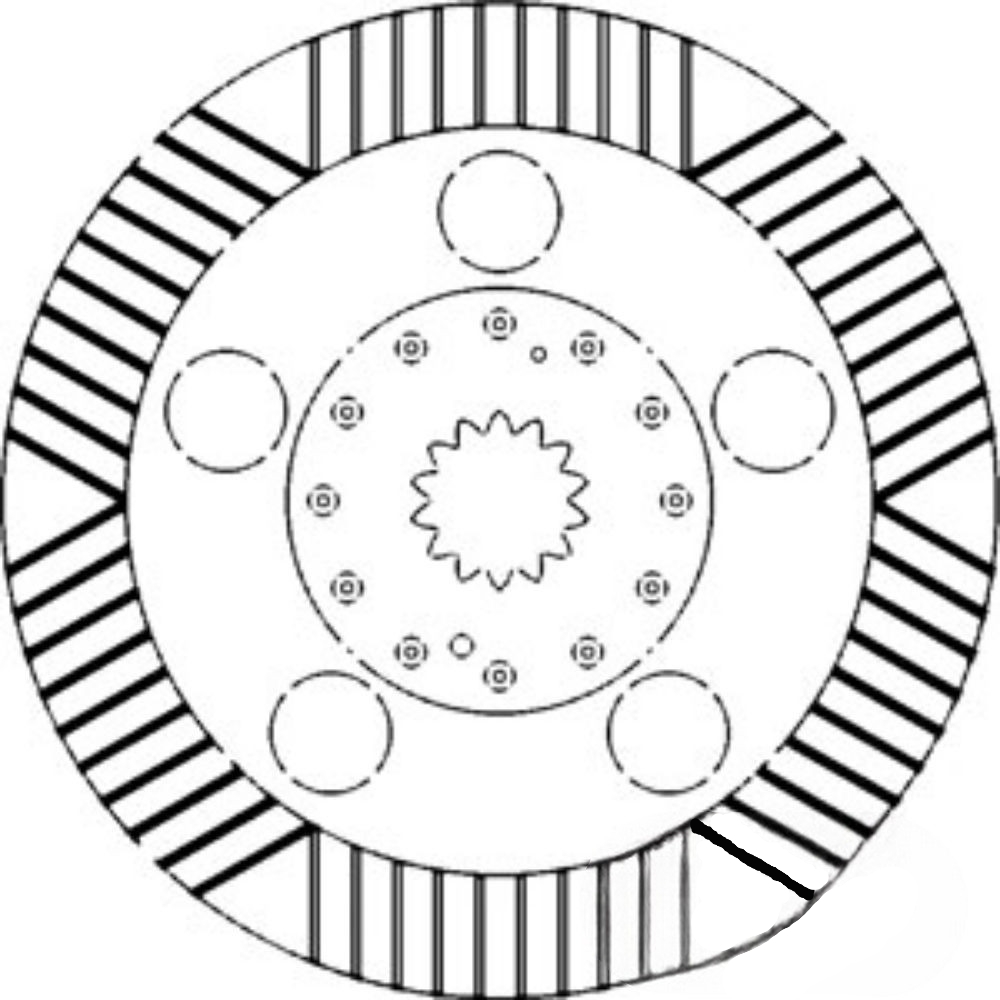 Brake Disc for John Deere AL111498 AL111498 SE6010 SE6020 SE6110 SE6120 SE6210 SE6220 SE6310 SE6320 SE6410 SE6420 SE6510 SE6520 SE6610 SE6620 6010 6105M 61