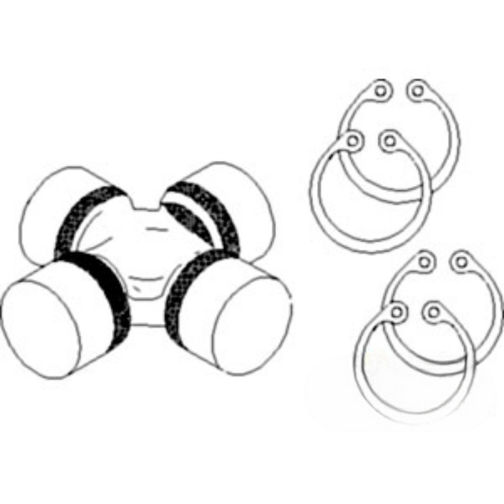 Cross & Bearing Kit for John Deere AL161324 AL161324 6100D 6110B 6110D 6115D 6125D 6130 6130D 6140D 6215 6230 6230 6320 6320L 6330 6330 6403 6415 6420 6420L 6420S