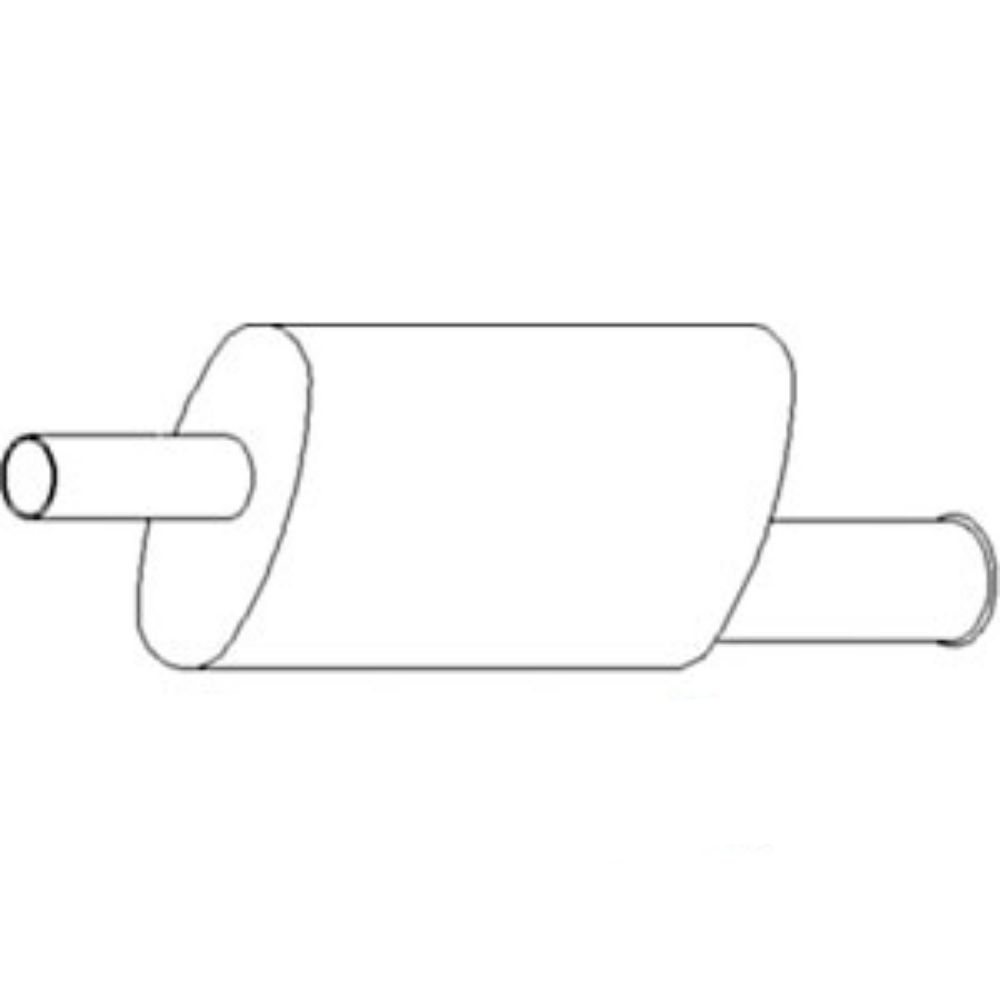 Vertical Muffler for John Deere AL27389 VPE8035 1830 2020 2030 2120 2130