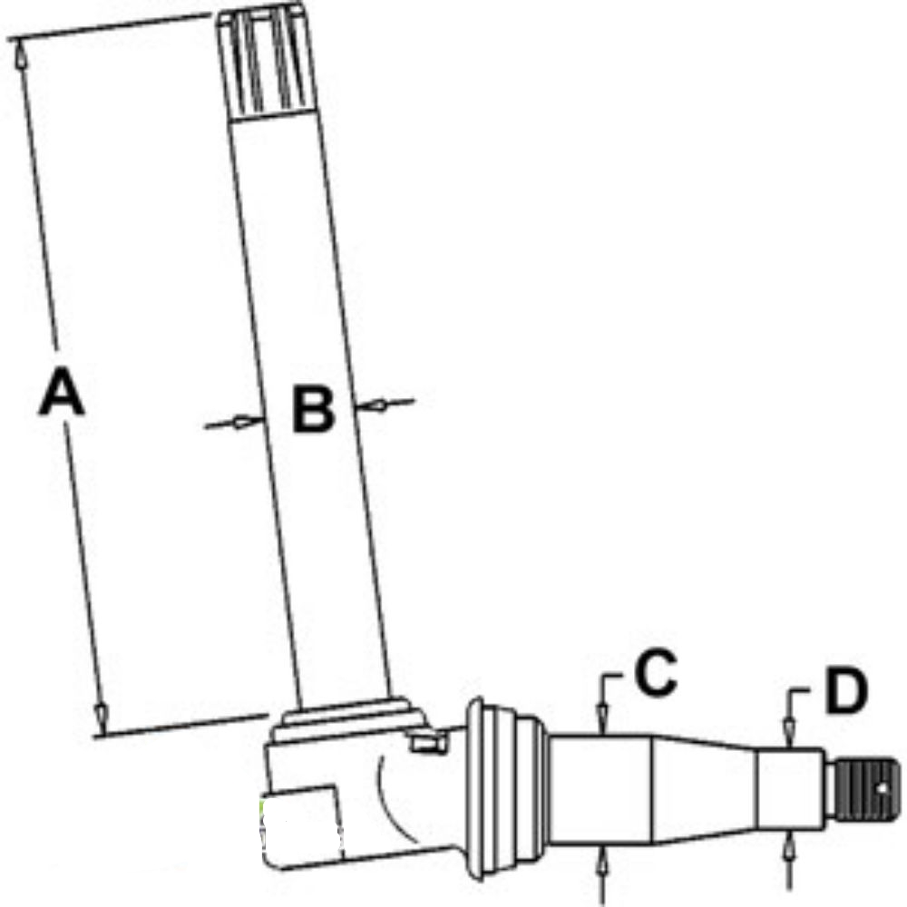 Spindle Lh/Rh for John Deere AL28222 AL28222 1040 1130 1140 1550 1630 1640 1641 1750 1830 1840 1850 1950 2030 2040 2040S 2130 2140 2250 2251 2350