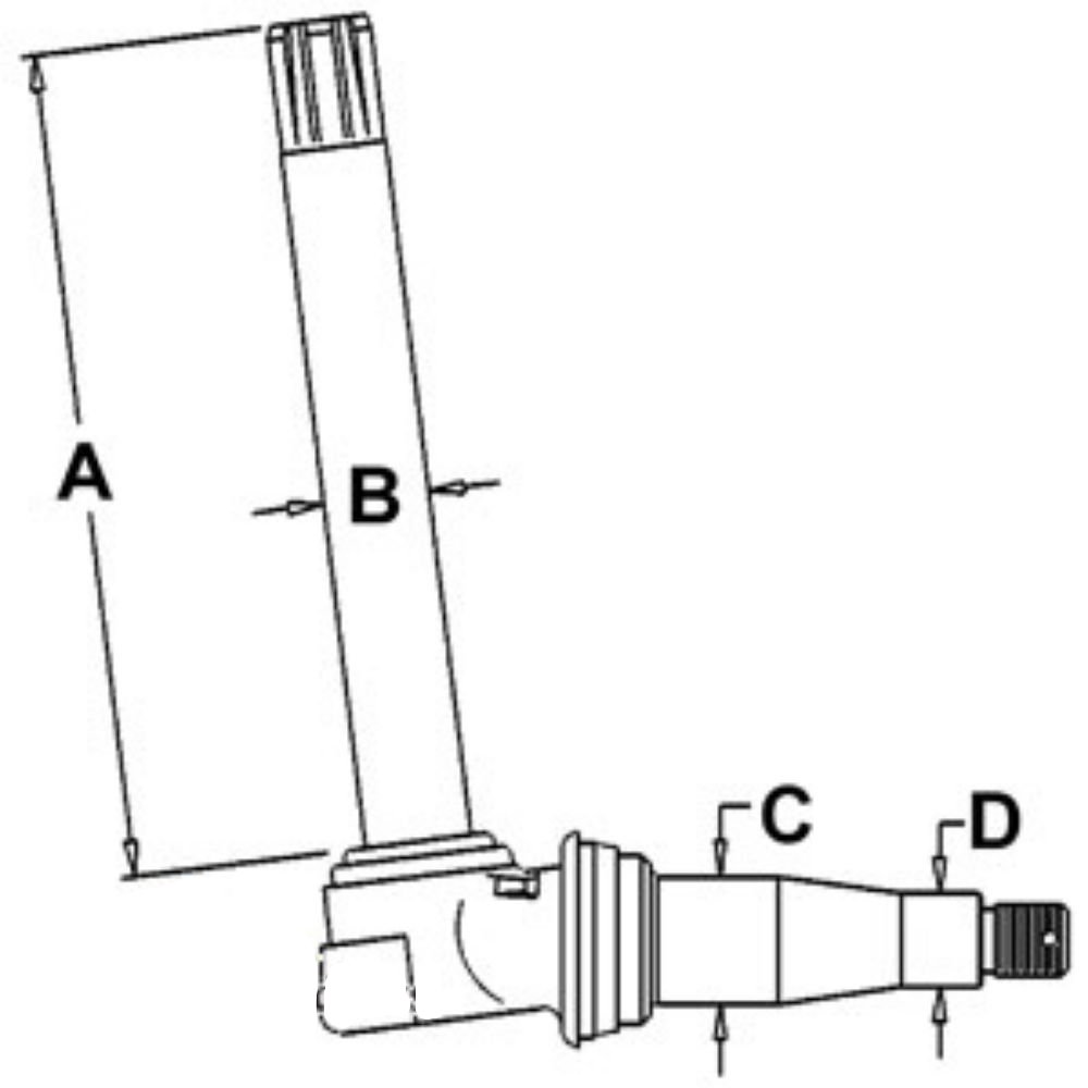 Spindle Lh/Rh for John Deere AL38381 AL38381 6410L 6410S 1750 1850 1950 2150 2155 2350 2355 2550 2555 2750 2755 6110L 6120L 6200 6200L 6210L 6220L 6230