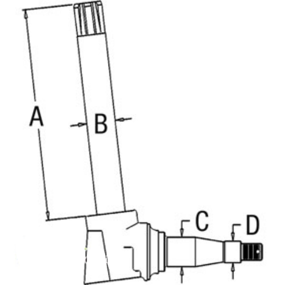Spindle Lh/Rh for John Deere AL57855 AL57855 2955 3050 3055 3255 3350 6010 6100 6110 6110L 6120 6120L 6200 6200L 6205 6210 6210L 6215 6220 6220L 6230