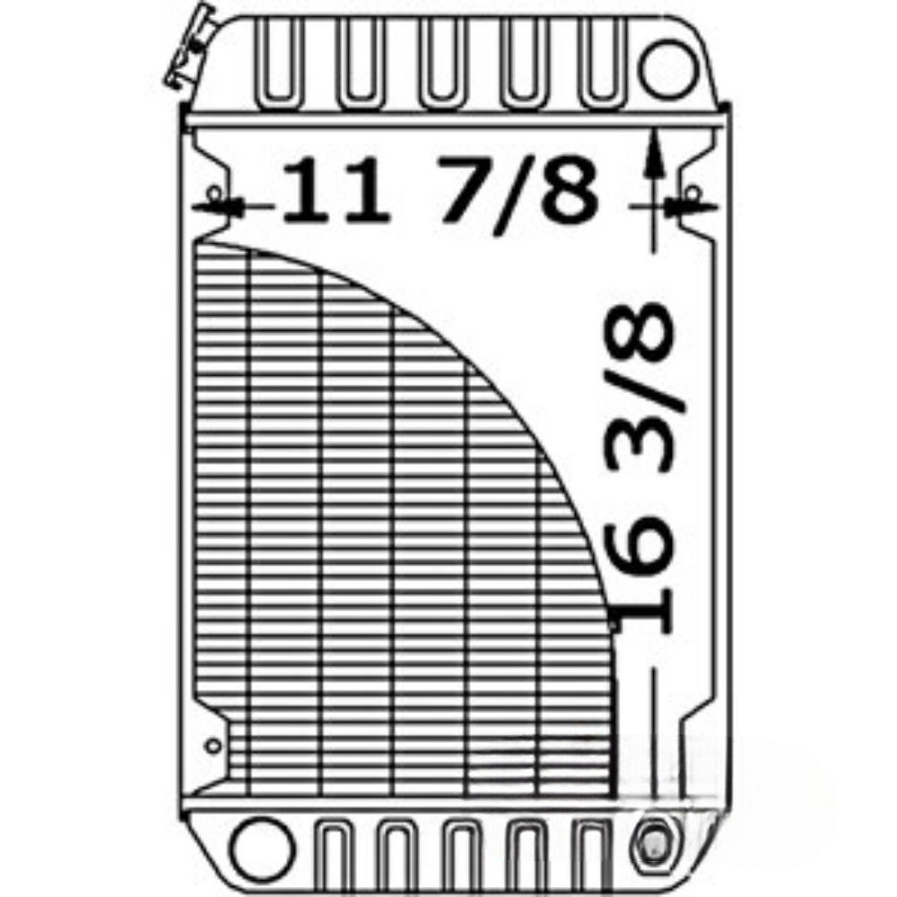 Radiator for John Deere AM130325 AM103228 F912 F915 F925 F932 F935 3375 375