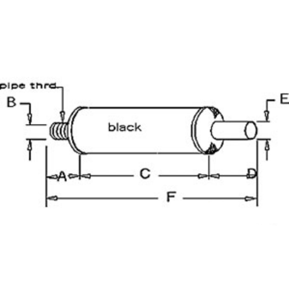 Muffler for John Deere AM30280 AM30049 110 110H 112 112H