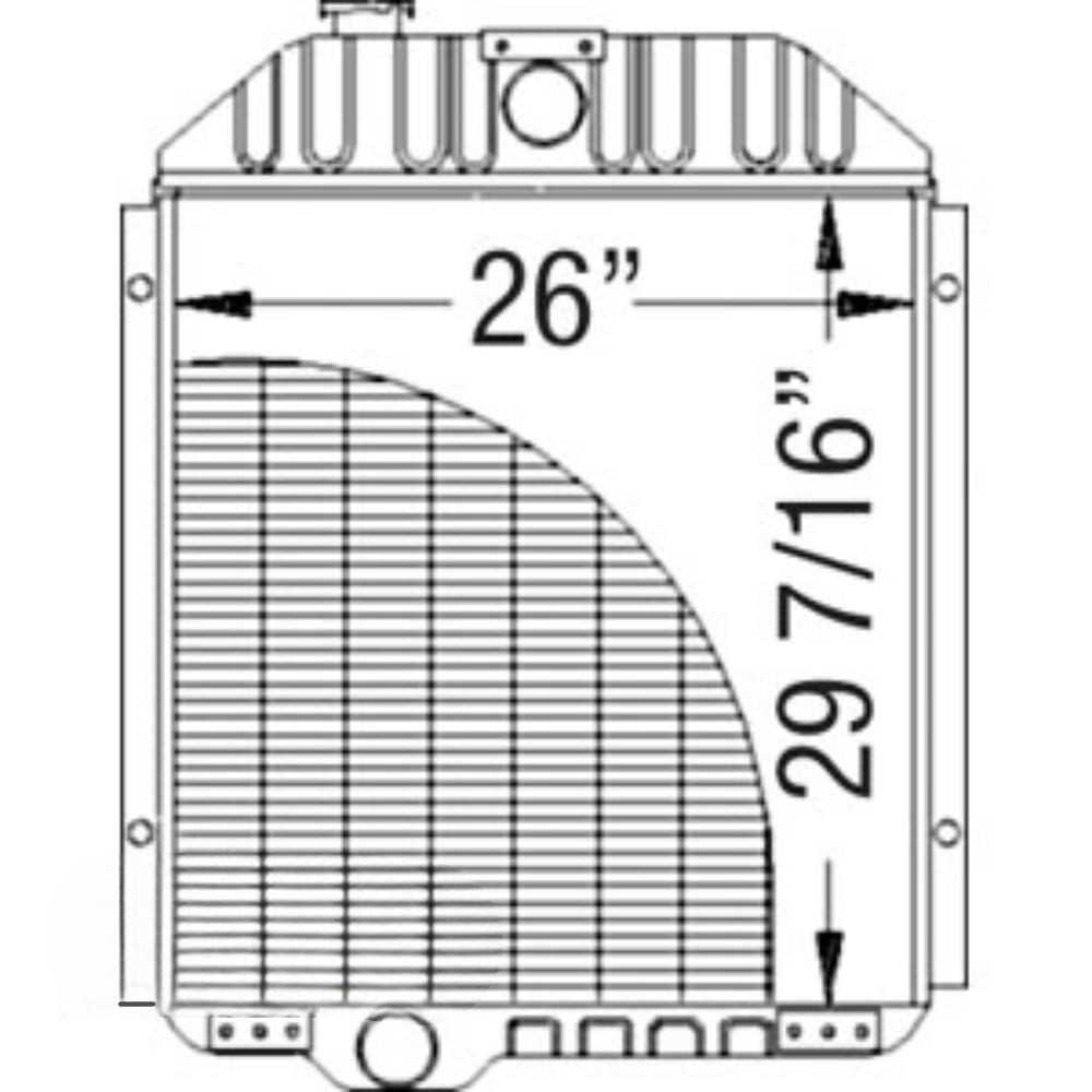 Radiator for John Deere AN190887 AMAN190887 9940 9950 9960
