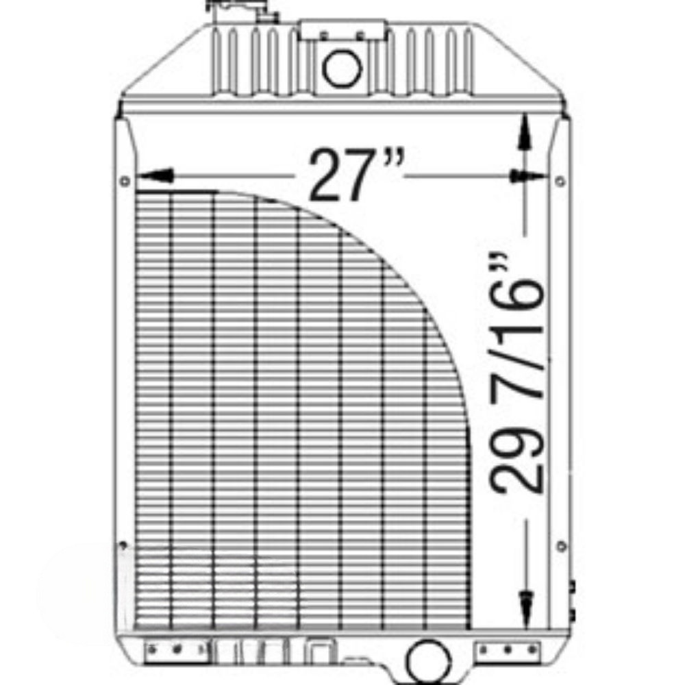 Radiator for John Deere AN195300 AMAN195300 9960 9965 9970