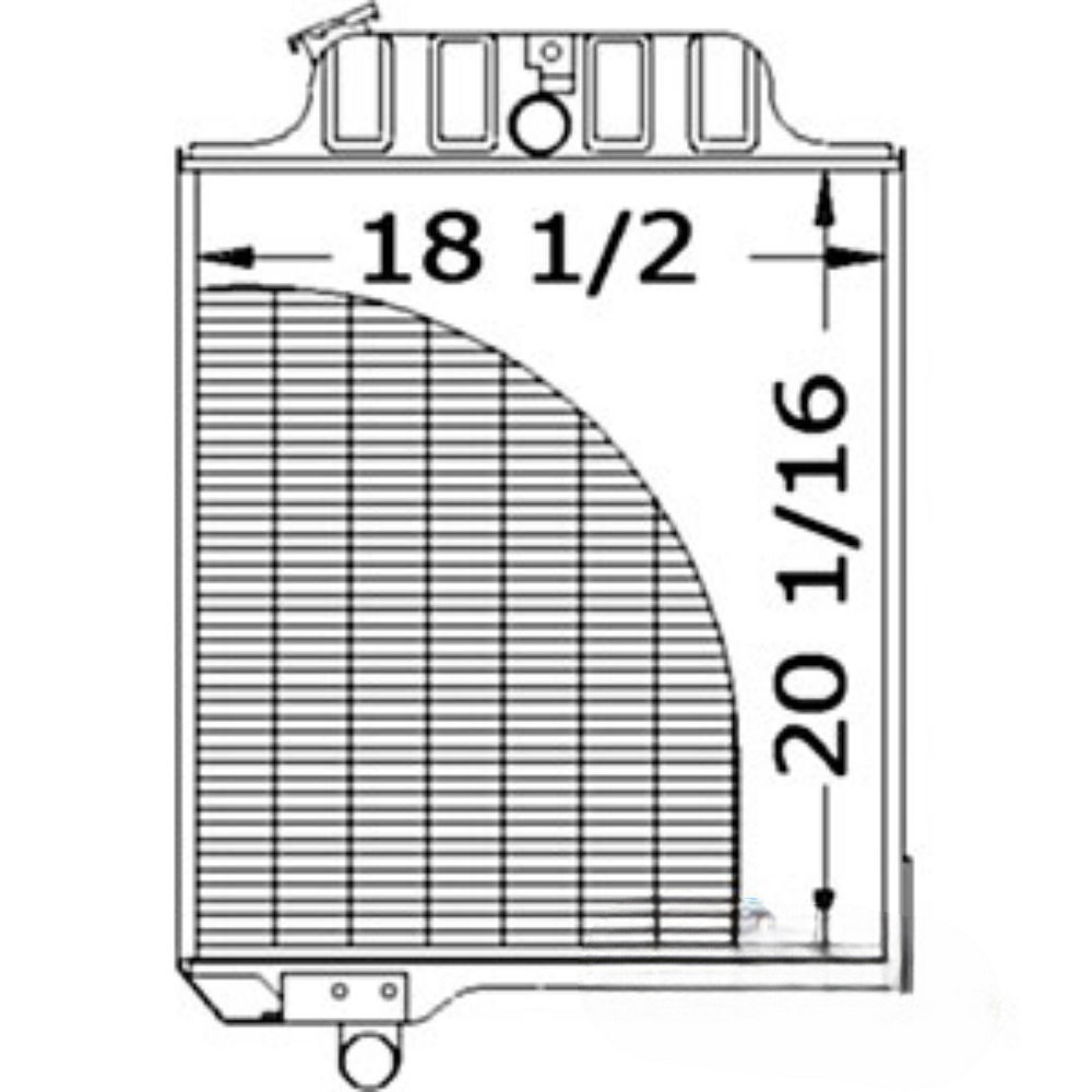 Radiator for John Deere AR38551 AMAR38551 4219 4219DF 4276 4276D 2510 2520