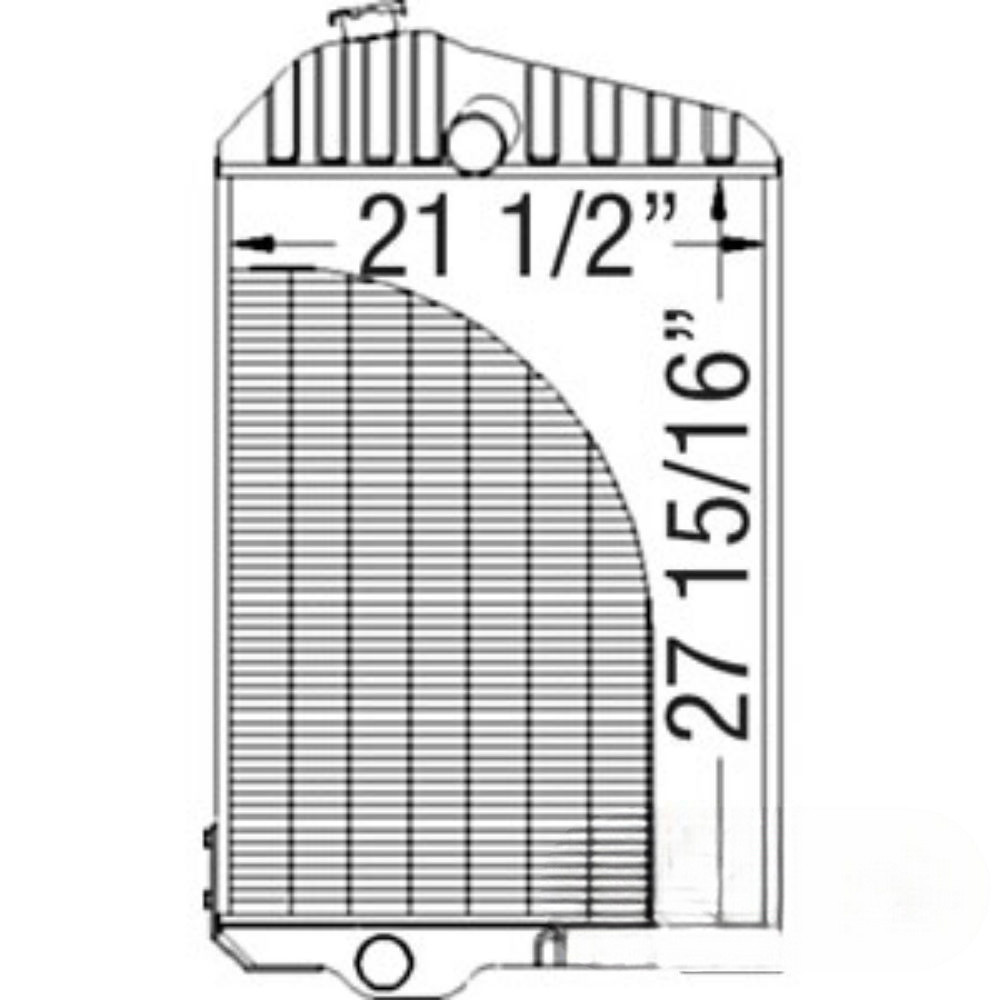 Radiator for John Deere AR43945 211040 6.466A 6.466D 6.466T 4520 4620
