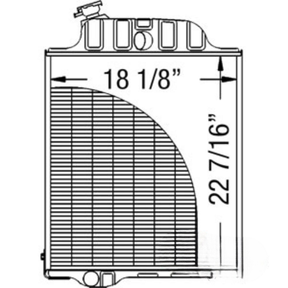 Radiator for John Deere AR46016 AR34457 3020