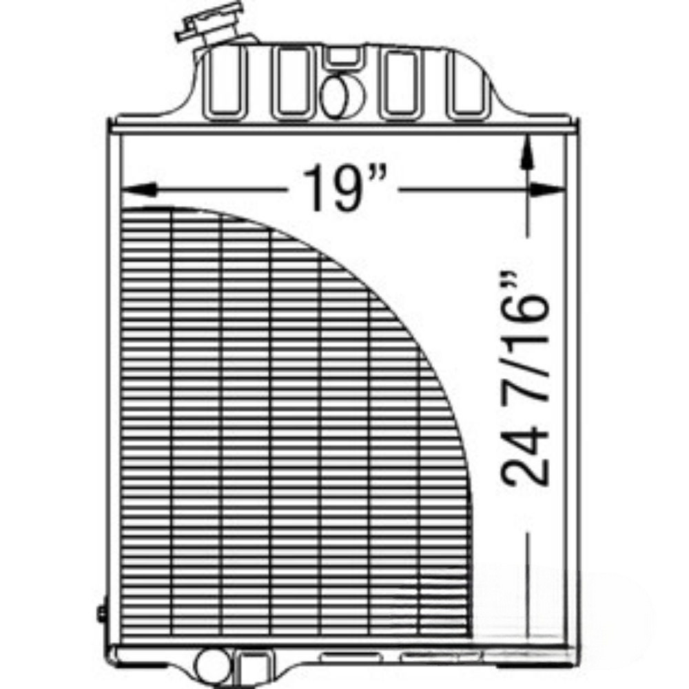 Radiator for John Deere AR46438 AMAR46438 6329D 4010 4030
