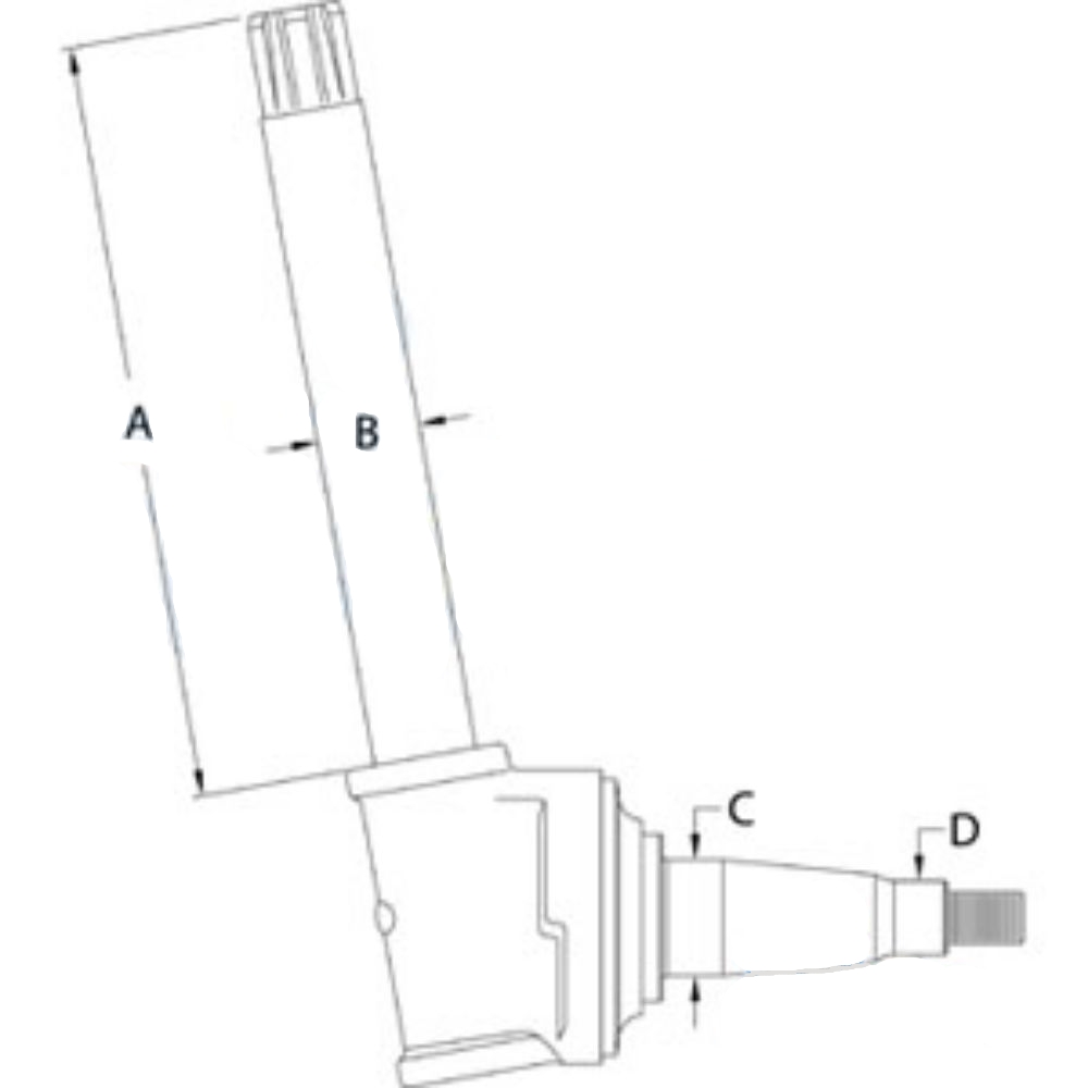 Spindle Lh/Rh for John Deere AR53880 AMAN277398 7450 7455 7460 4555 4560 4630 4640 4650 4755 4760 4840 4850 4955 4960 8100 8200 8300 9935 9940 9950
