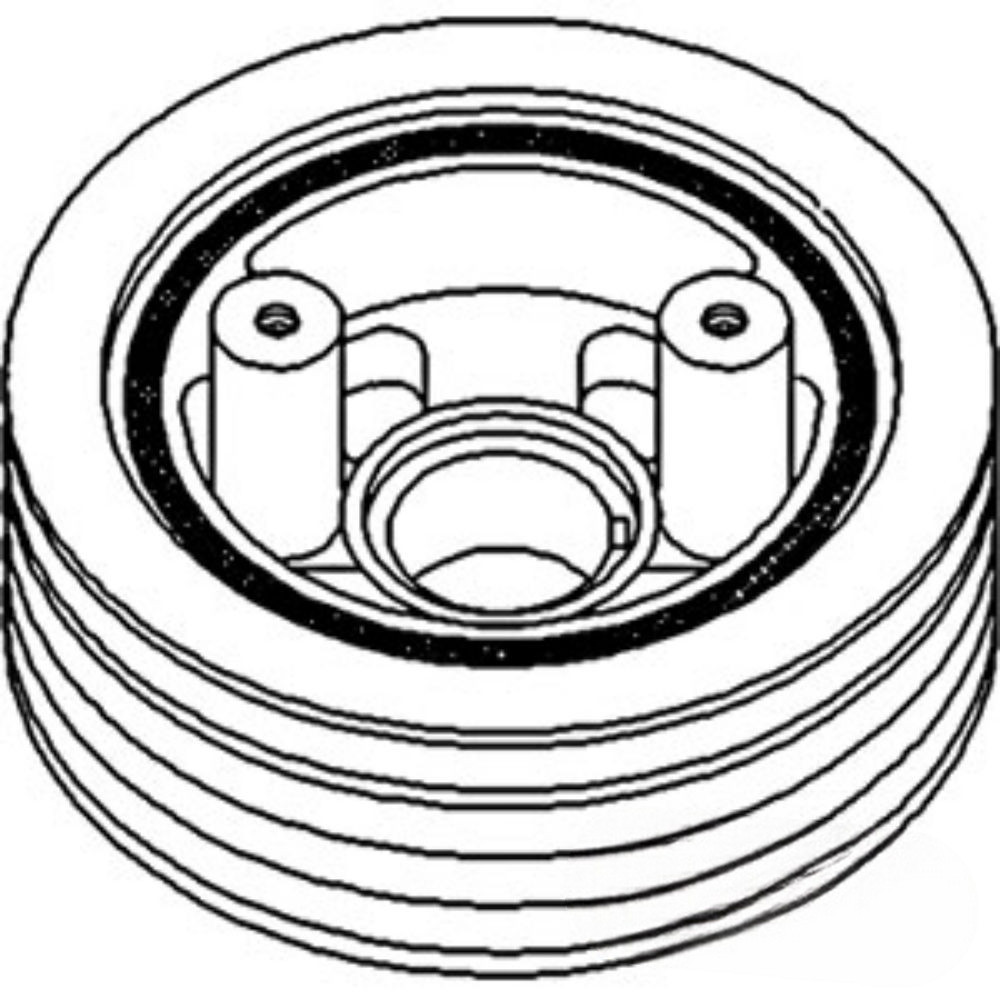 Pulley Crank. Dampener for John Deere AR57241 AMAR57241 6600 6602 6620 6622 7700 7720 690B 4040 4230 4240 4240S 4320 4350 4430 4440 4455