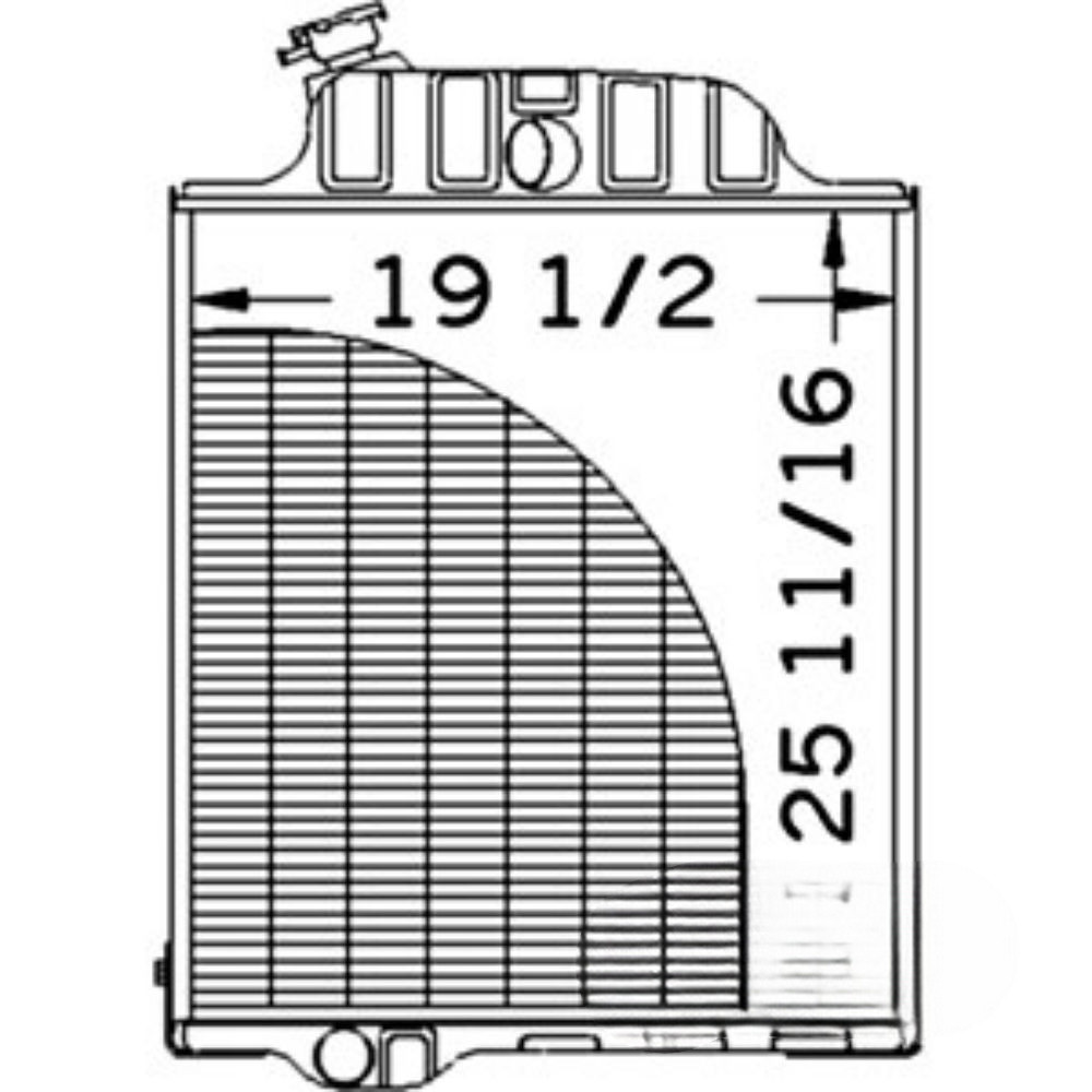 Radiator for John Deere AR61880 AMAR61880 4230