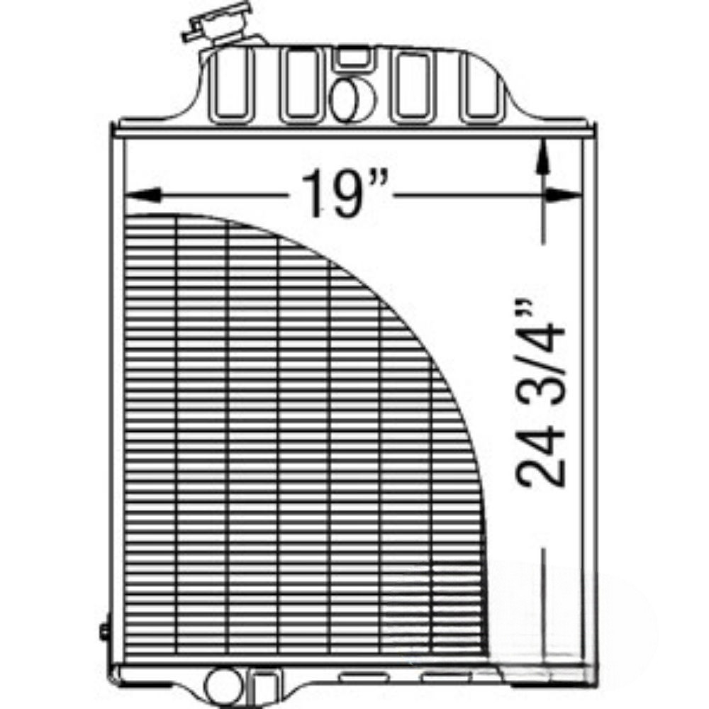 Radiator for John Deere AR61881 219541 6329D 4030