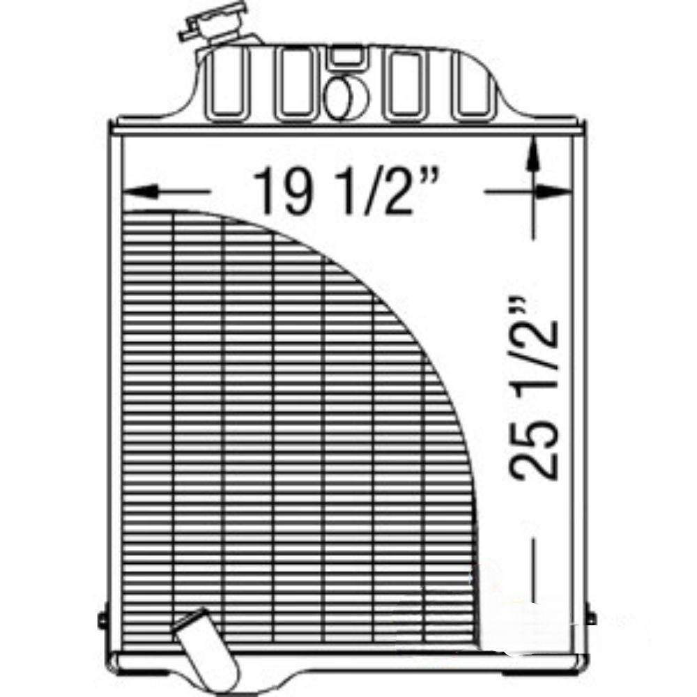 Radiator for John Deere AR61883 AR61882 4230