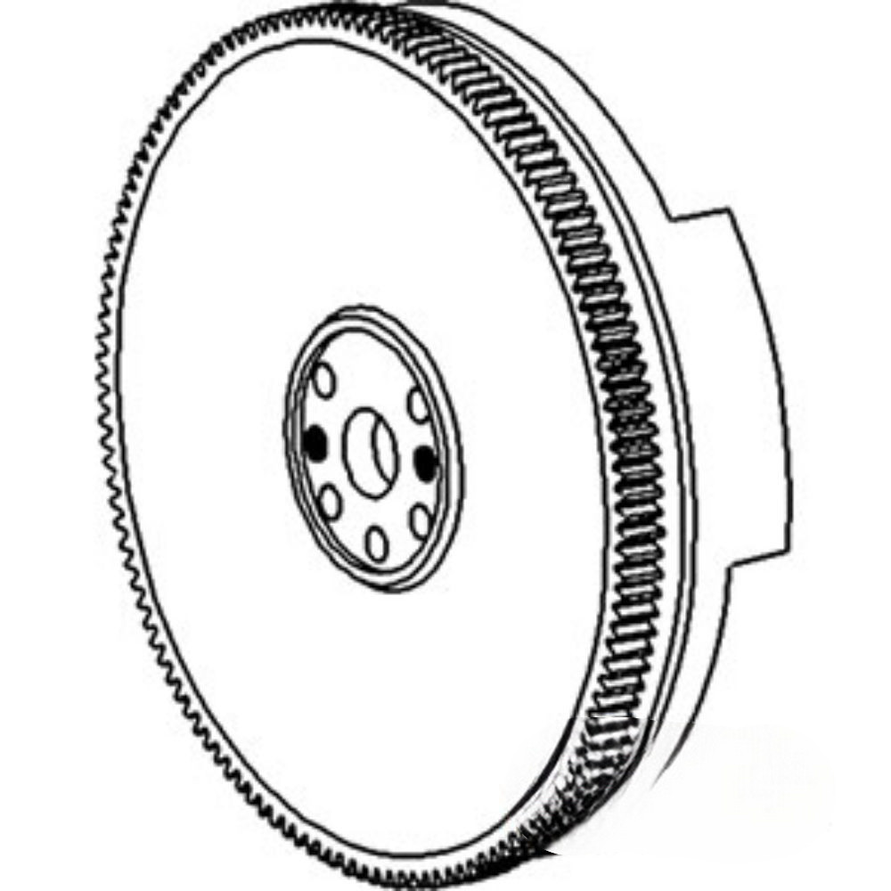 Flywheel W/ Ring Gear for John Deere AR66781 AMAR66781 401B 401D 480B (SN 193100> W/ Ind. PTO W/ Collar Shift 2030 2440 2630 2640