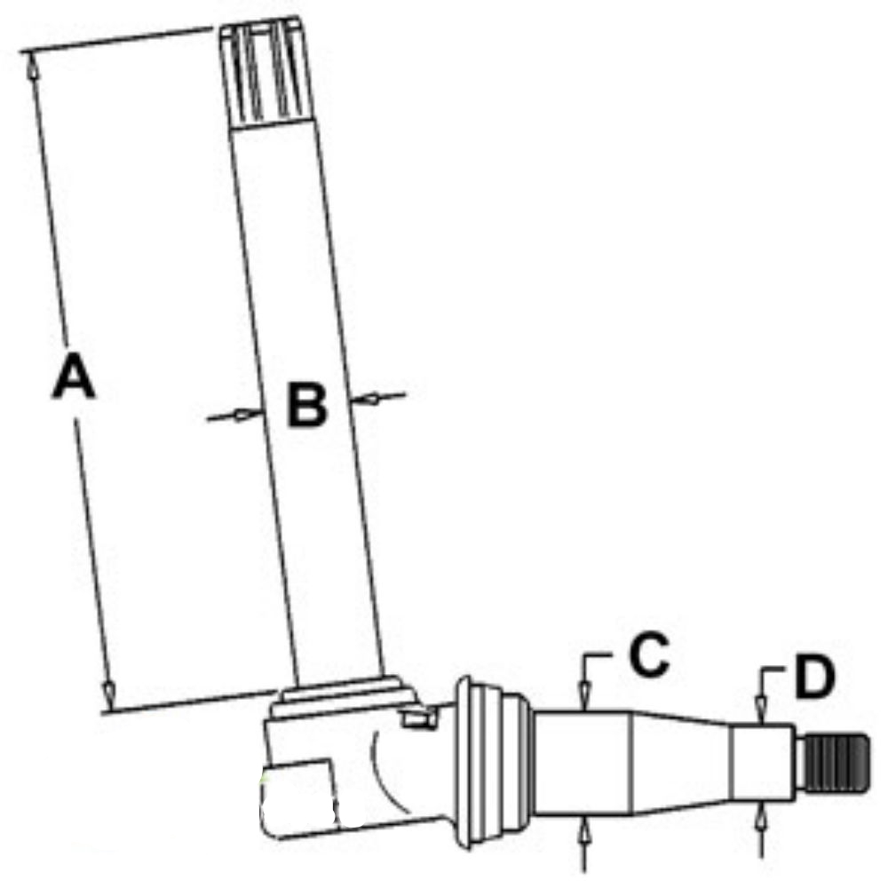 Spindle Lh/Rh for John Deere AR74606 AMAR74606 1640 1840 2040 2040S 2140 2141 2250 2350 2355 2450 2541 2550 2555 2650 2650N 2651 2750 2755 2840 2850
