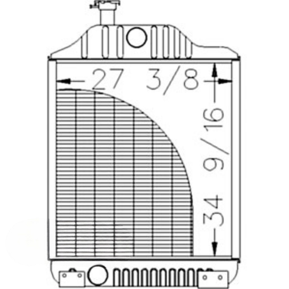 Radiator for John Deere AR76838 AR73261 8430 8440 8630