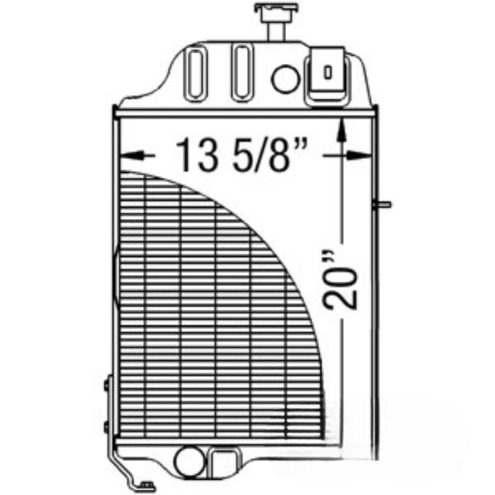 Radiator for John Deere AR90945 AMAR90945 2440 2640