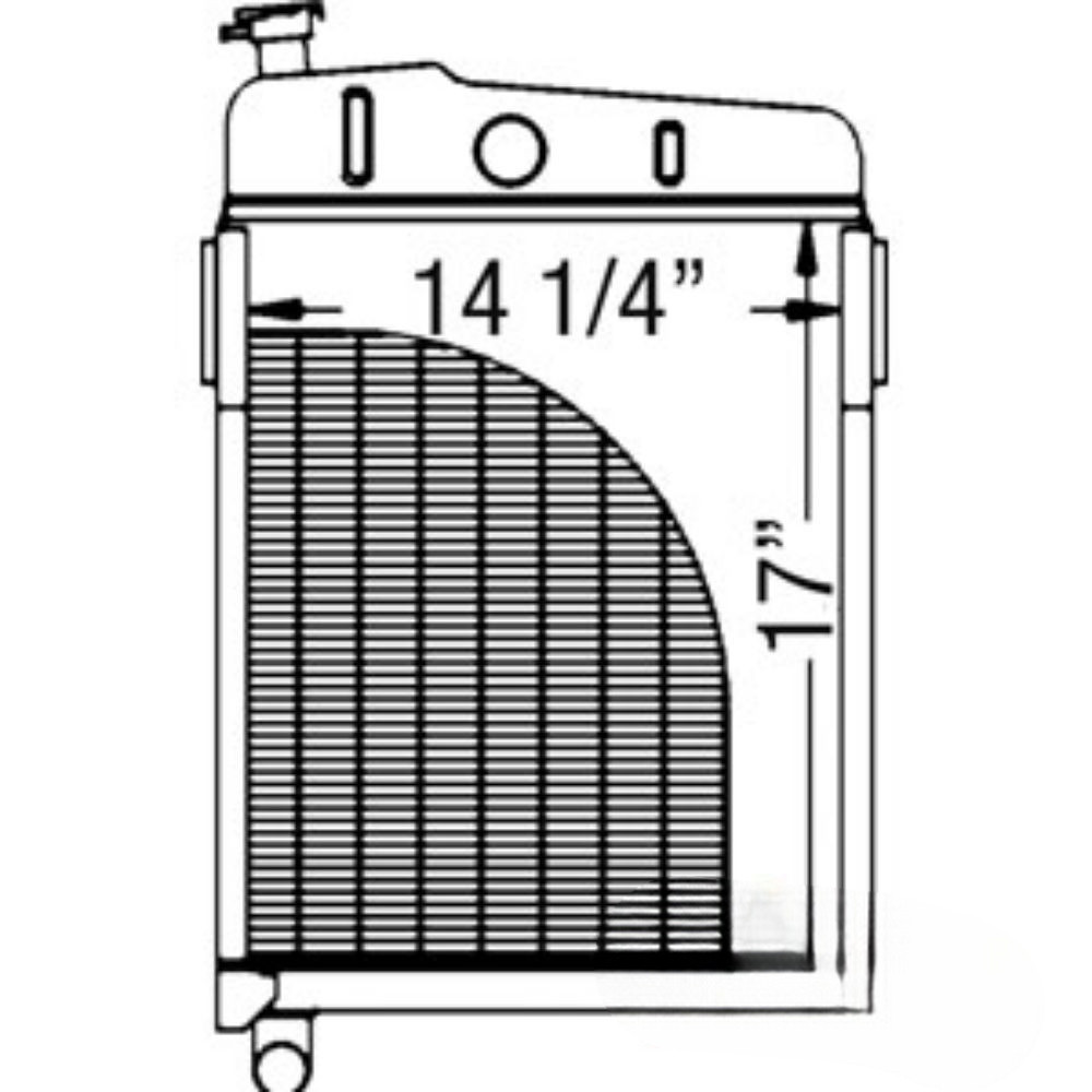 Radiator for John Deere AT10299 AM2959T 430 (All SN W/ HD Prote 440 420 (All SN W/ HD Protective Equip Inst 430